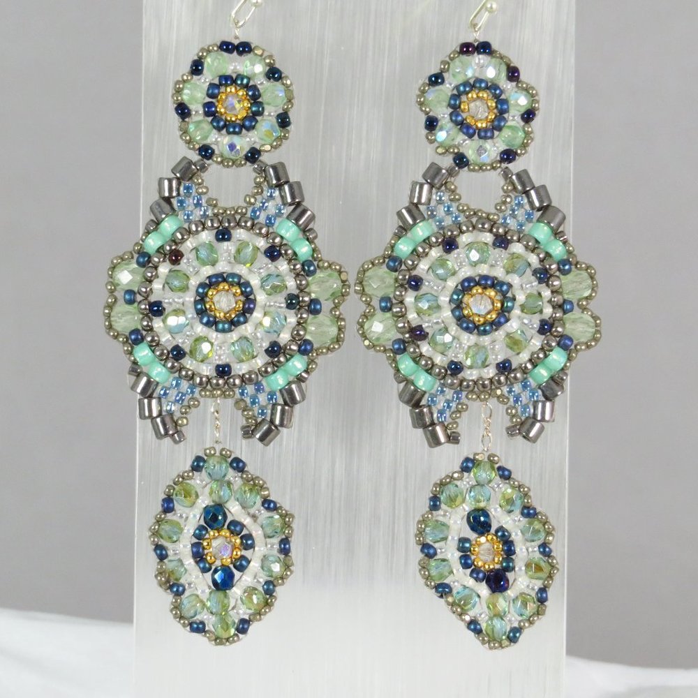 Vintage style beaded earrings